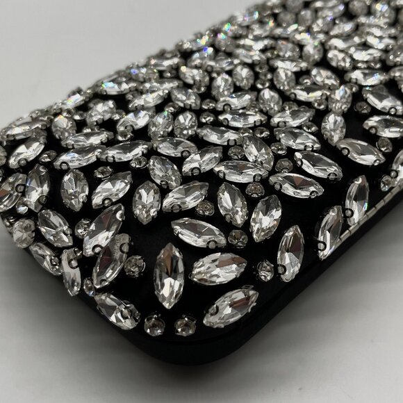 I.N.C. International Concepts Black East West Embellished Minaudiere Convertible